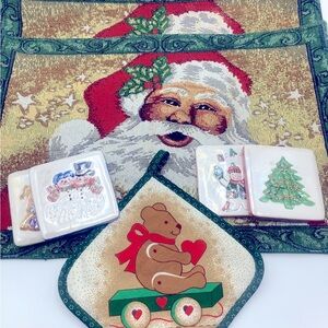 Christmas Y2K vintage table decor LOT